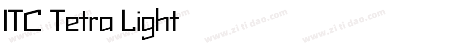 ITC Tetra Light字体转换